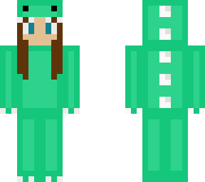 green dino onesie