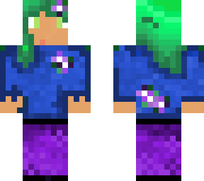 green-hair flower girl