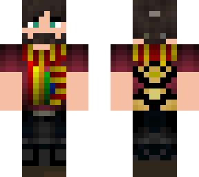 guy with gryffindor scarf and niffler