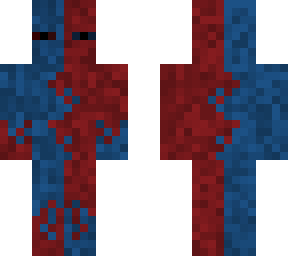 half red half blue