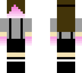 pink gradient mask girl