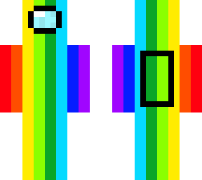 Rainbow among-us | Minecraft Skin