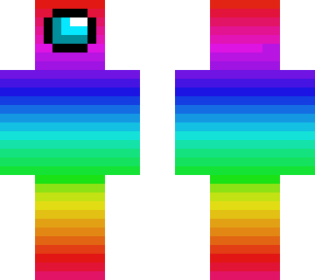 rainbow among us character