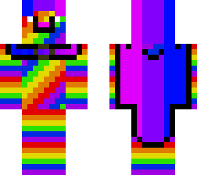rainbow bi pride cat
