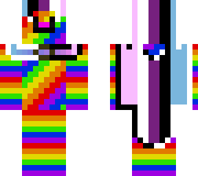 rainbow genderfluid pride cat