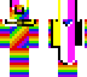 rainbow non-binary pride cat