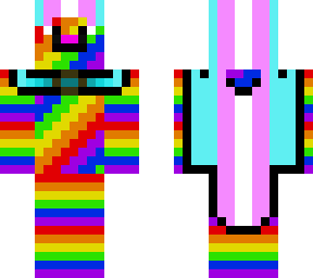 rainbow trans pride cat