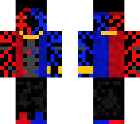 red and blue enderman