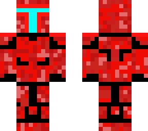 red camouflage mandalorian