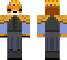 royalty fox with crown