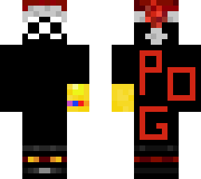 santa hat, gogy glasses, and infinity gaunlet