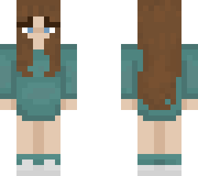 teal oversized sweatshirt girl