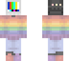 tv head in a *** pride hoodie-