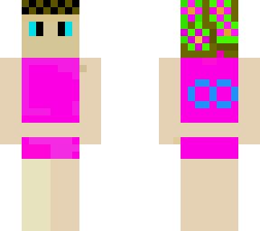 alex cloudmill in a swim suit with a crossbraid
