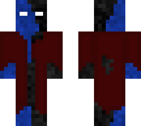 black blue cloak