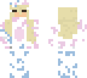 blue and pink cow print blond