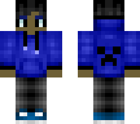 blue creeper hoodie boy
