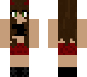 brunette goth girl
