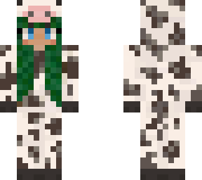 cow onesie green hair
