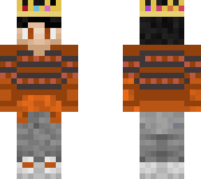 cute e boy with orange and pink sweater