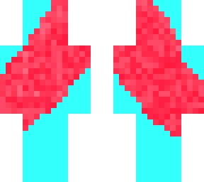 cyan and red