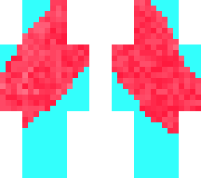cyan and red