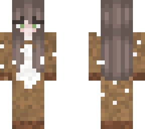 deer girl with green eyes
