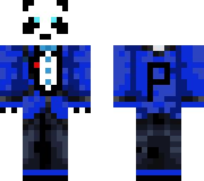 fancy blue panda tux