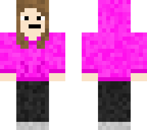 girl pink hoodie