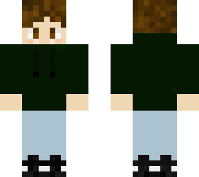 green hoodie teen boy