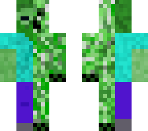 half creeper half zombie