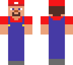 mario but steve (has gloves)