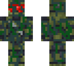 master chief with red mask and vines