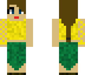my mom wanted to make a skin she made a good one this time