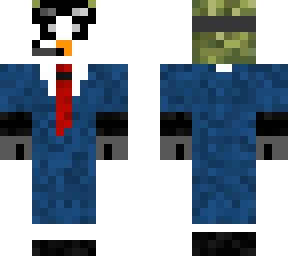 penguin in suit