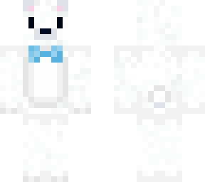 polar bear with bow tie
