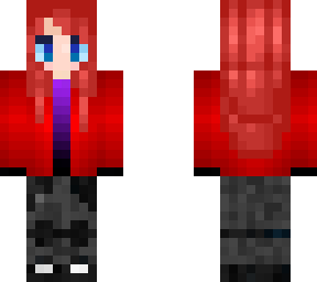 sakura minamoto con campera | Minecraft Skin