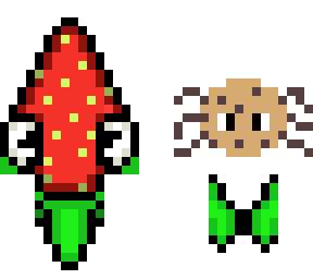 strabby and chippie pixel art
