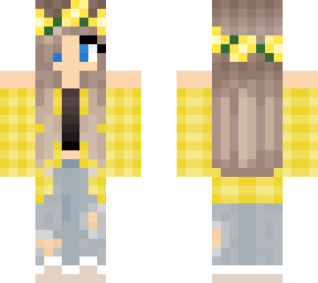 yellow plaid girl