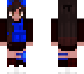 blue techwear girl