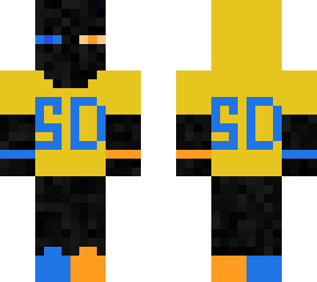 bluerange enderman with sd tshirt