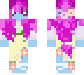 earthy pink hair flower girl