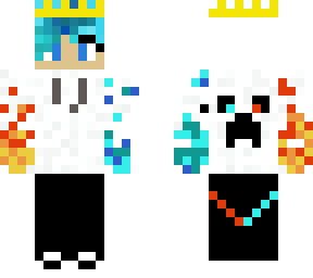 fire ice hoodie girl