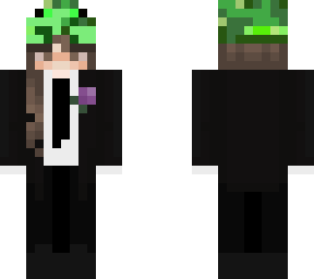 girl in suit and froggie head