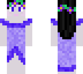 girl with purple dress