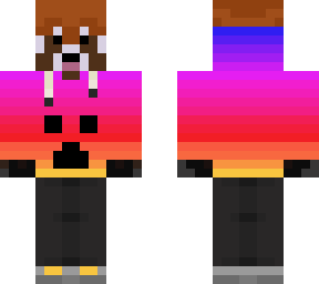 gradient red panda