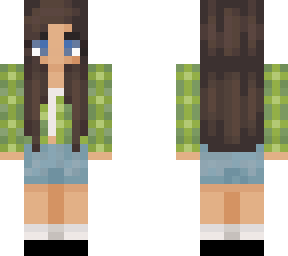 green plaid girl