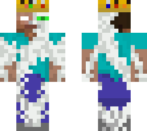 half white ender man half steve