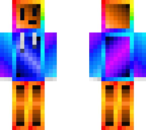 orange / blue / rainbow guy