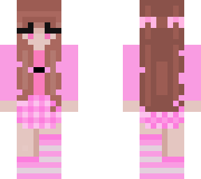 pink school girl <3 credits: kitsuneowo